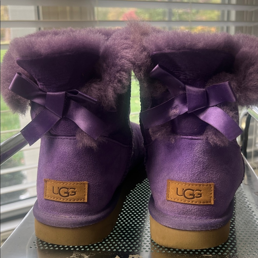 Ugg Mini Bailey Bow Boots purple